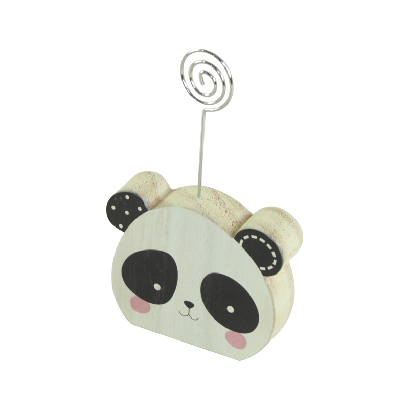 Porte-cartes-noms Panda Wood Décoration pour enfants